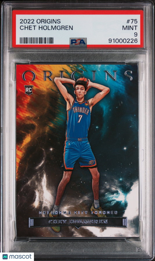 2022 Panini Origins Chet Holmgren #75 PSA 9