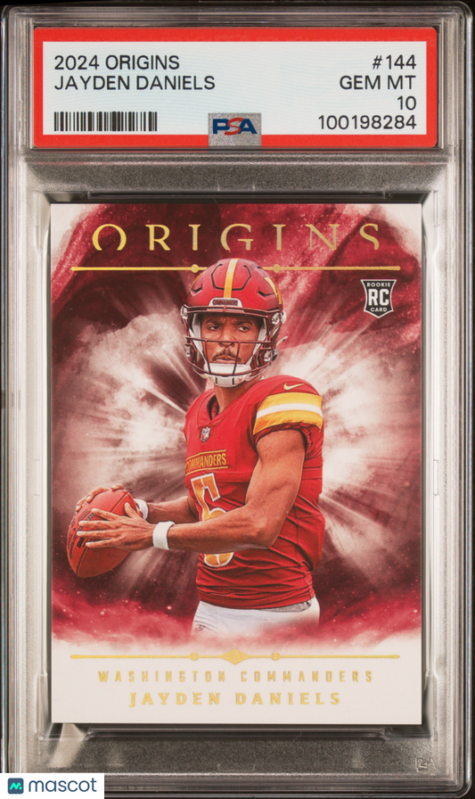 2024 Panini Origins Jayden Daniels RC #144 PSA 10