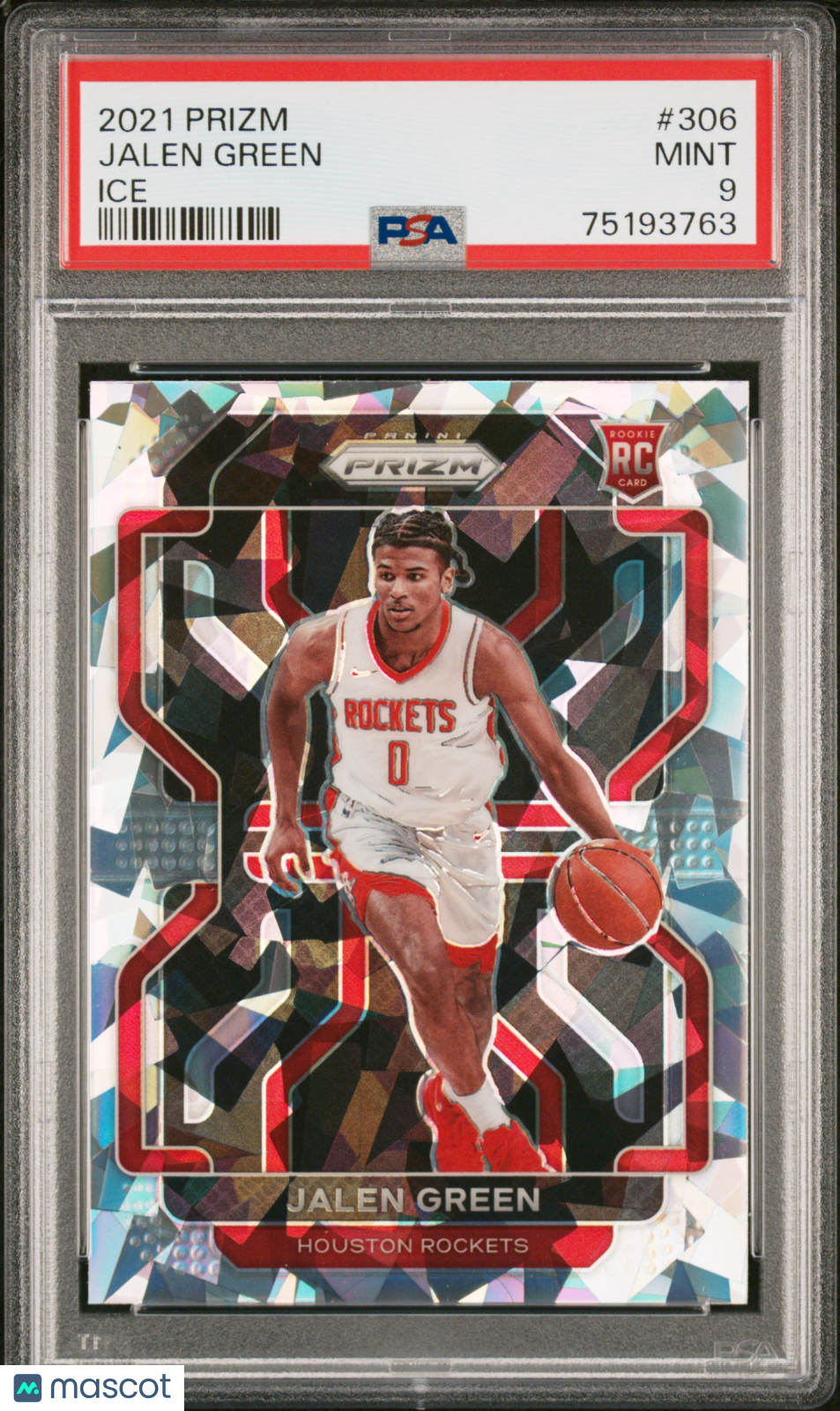 2021 Panini Prizm Jalen Green Ice #306 PSA 9