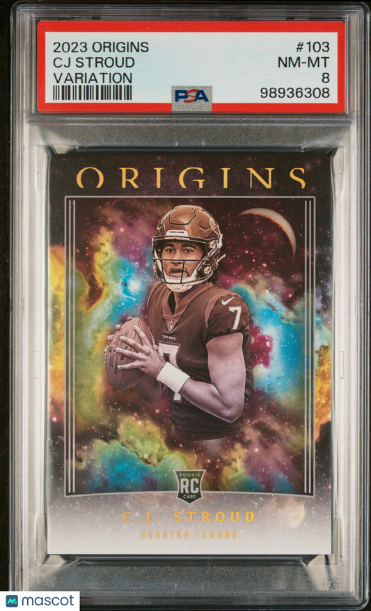 2023 Panini Origins CJ Stroud Variation #103 RC PSA 8