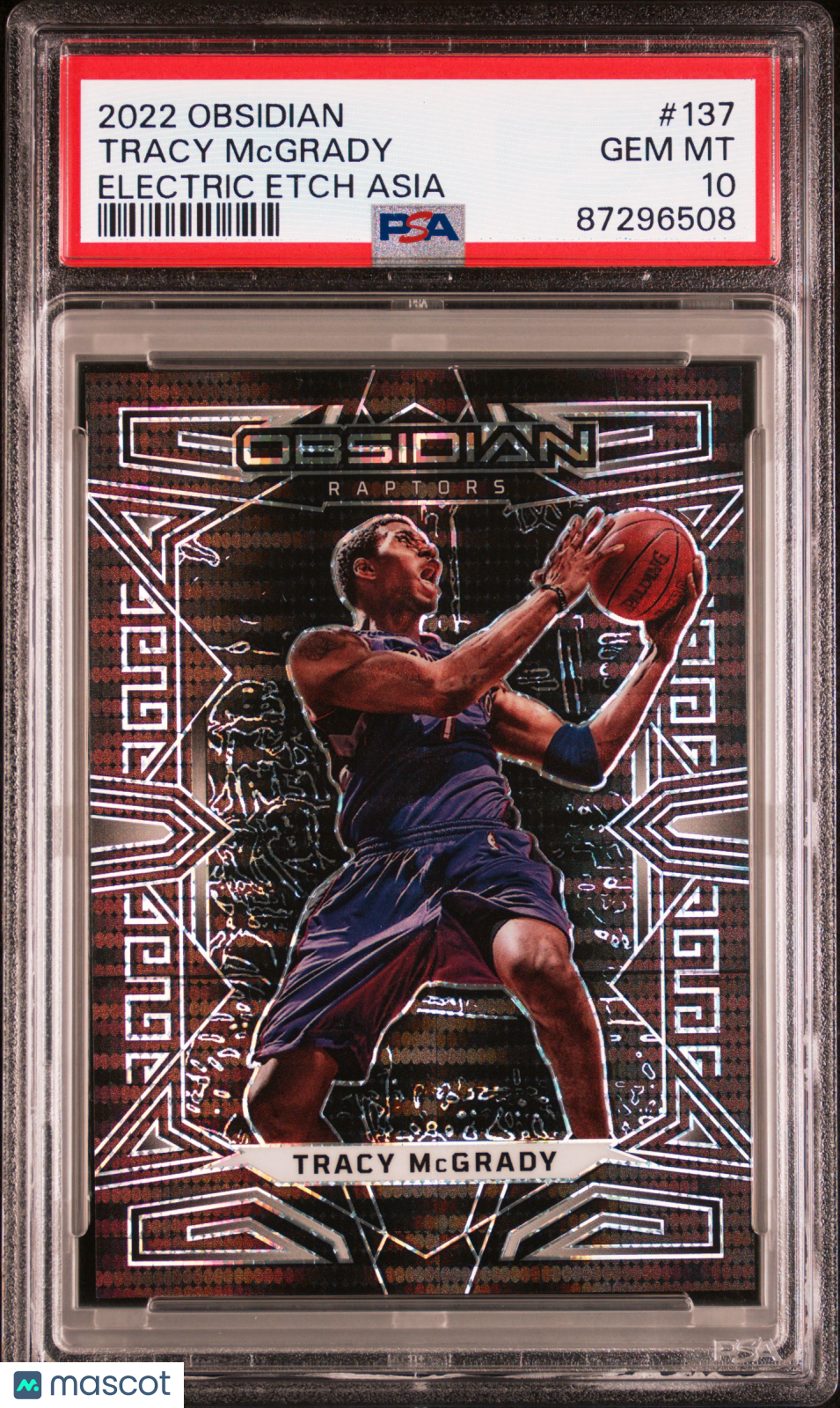 Tracy Mcgrady 2022 Panini Obsidian Electric Etch Asia #137 PSA 10