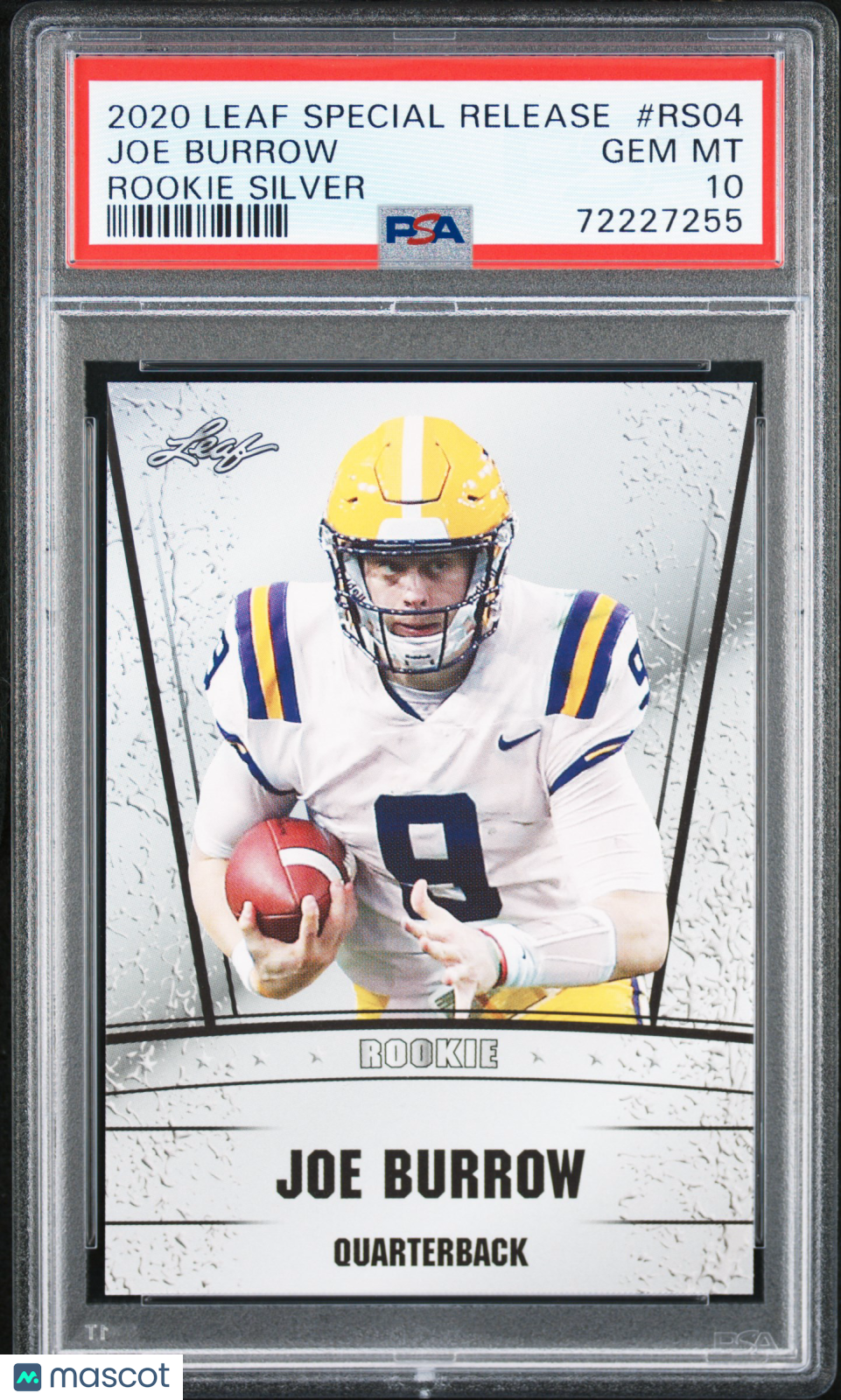 2020 Leaf Special Release Joe Burrow Rookie Silver #RS04 PSA 10