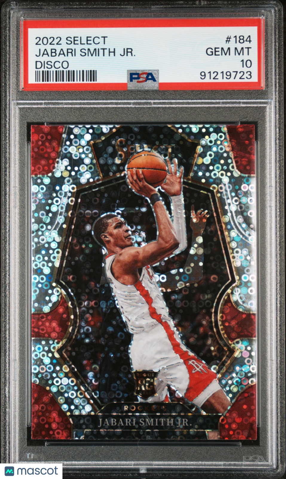 Jabari Smith JR. 2022 Panini Select Disco #184 PSA 10 RC