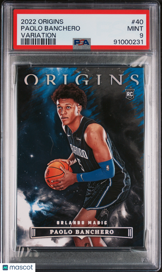 2022 Panini Origins Paolo Banchero Variation #40 PSA 9