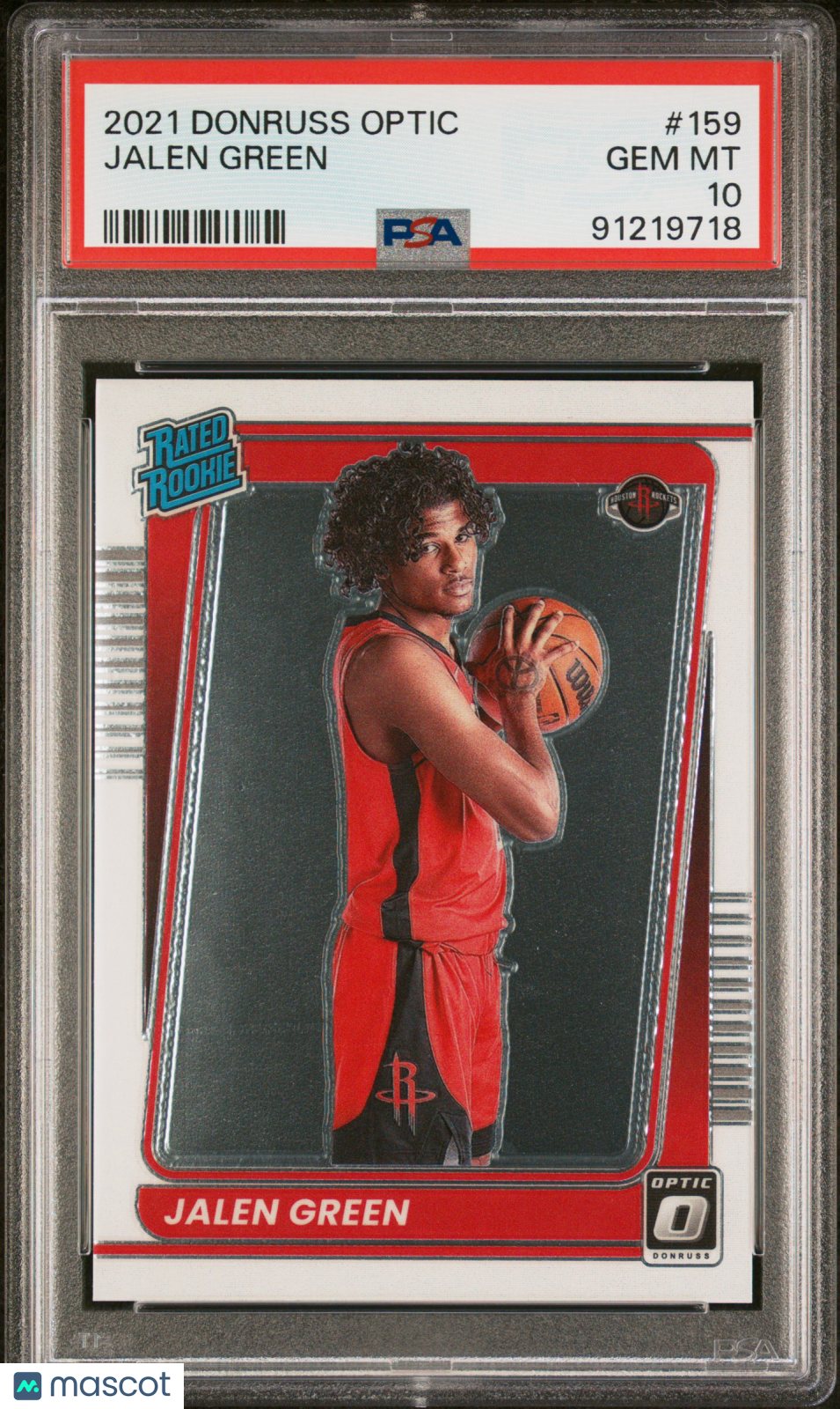 2021 Panini Donruss Optic Jalen Green #159 PSA 10