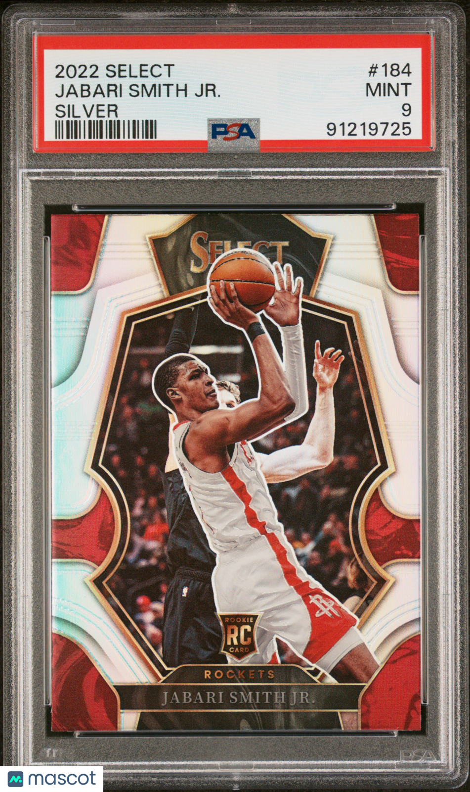 Jabari Smith JR. 2022 Panini Select Silver #184 PSA 9 RC