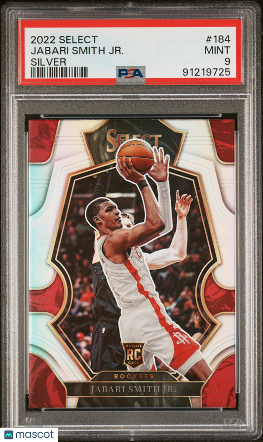 Jabari Smith JR. 2022 Panini Select Silver #184 PSA 9 RC