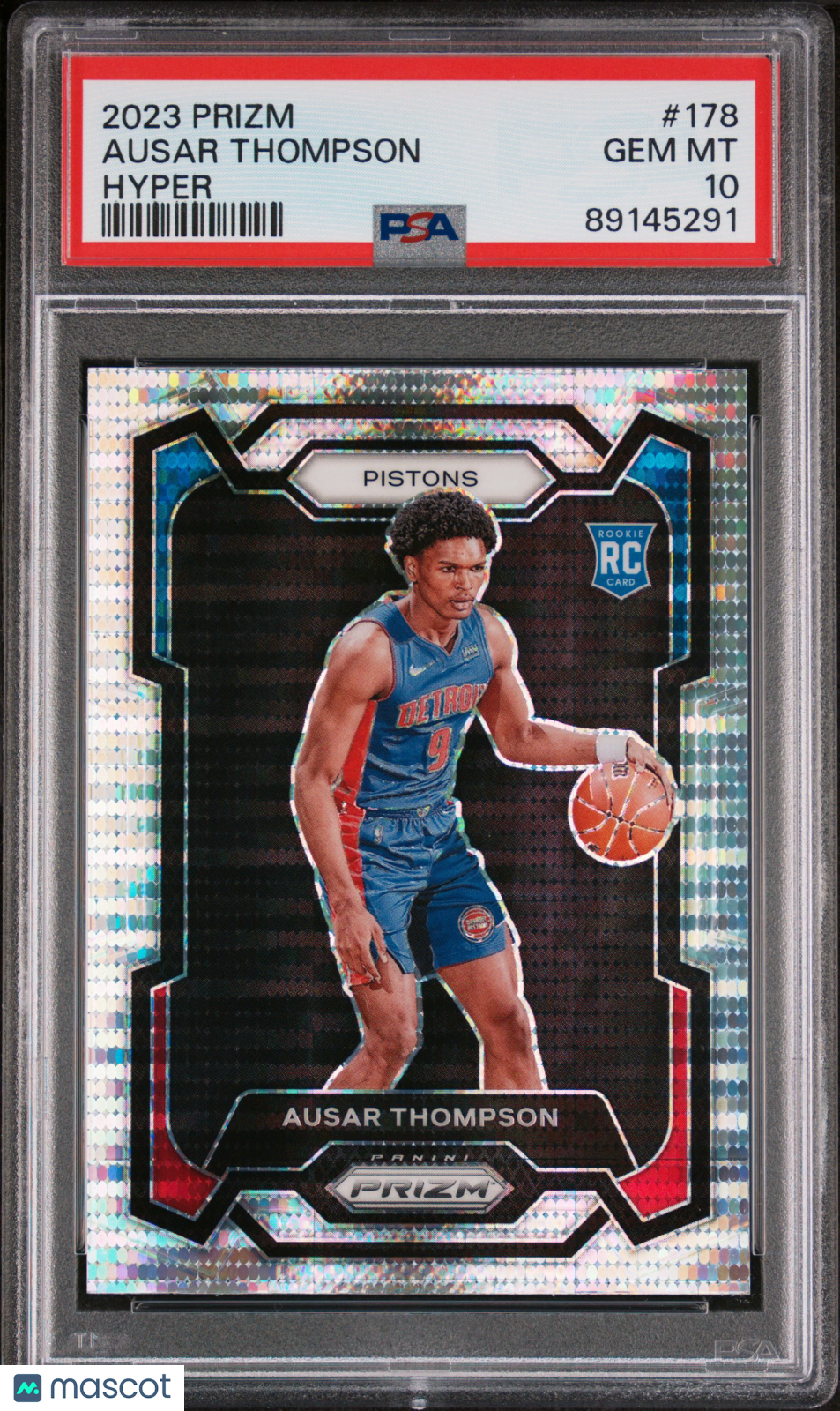 2023 Panini Prizm Ausar Thompson Hyper #178 RC PSA 10