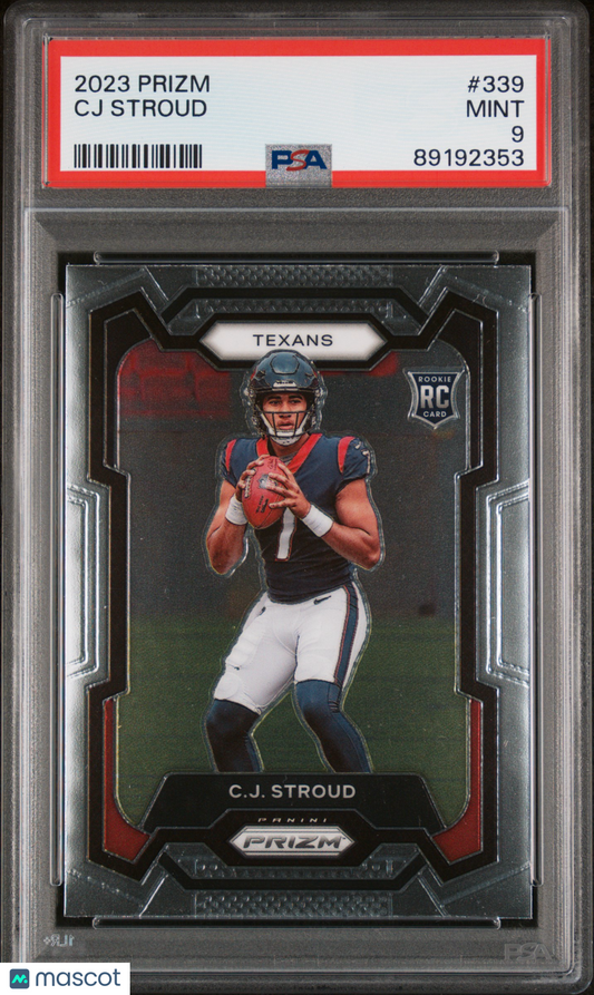 2023 Panini Prizm CJ Stroud #339 PSA 9