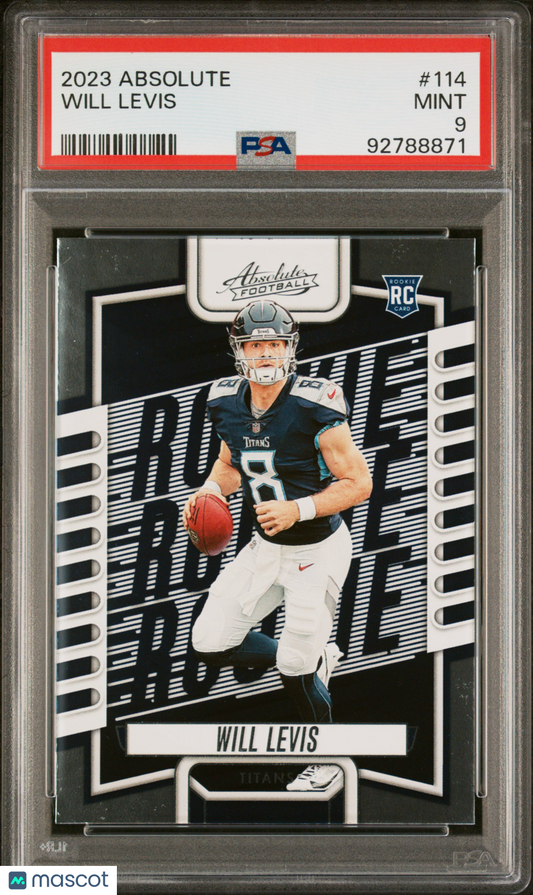 2023 Panini Absolute Will Levis #114 PSA 9