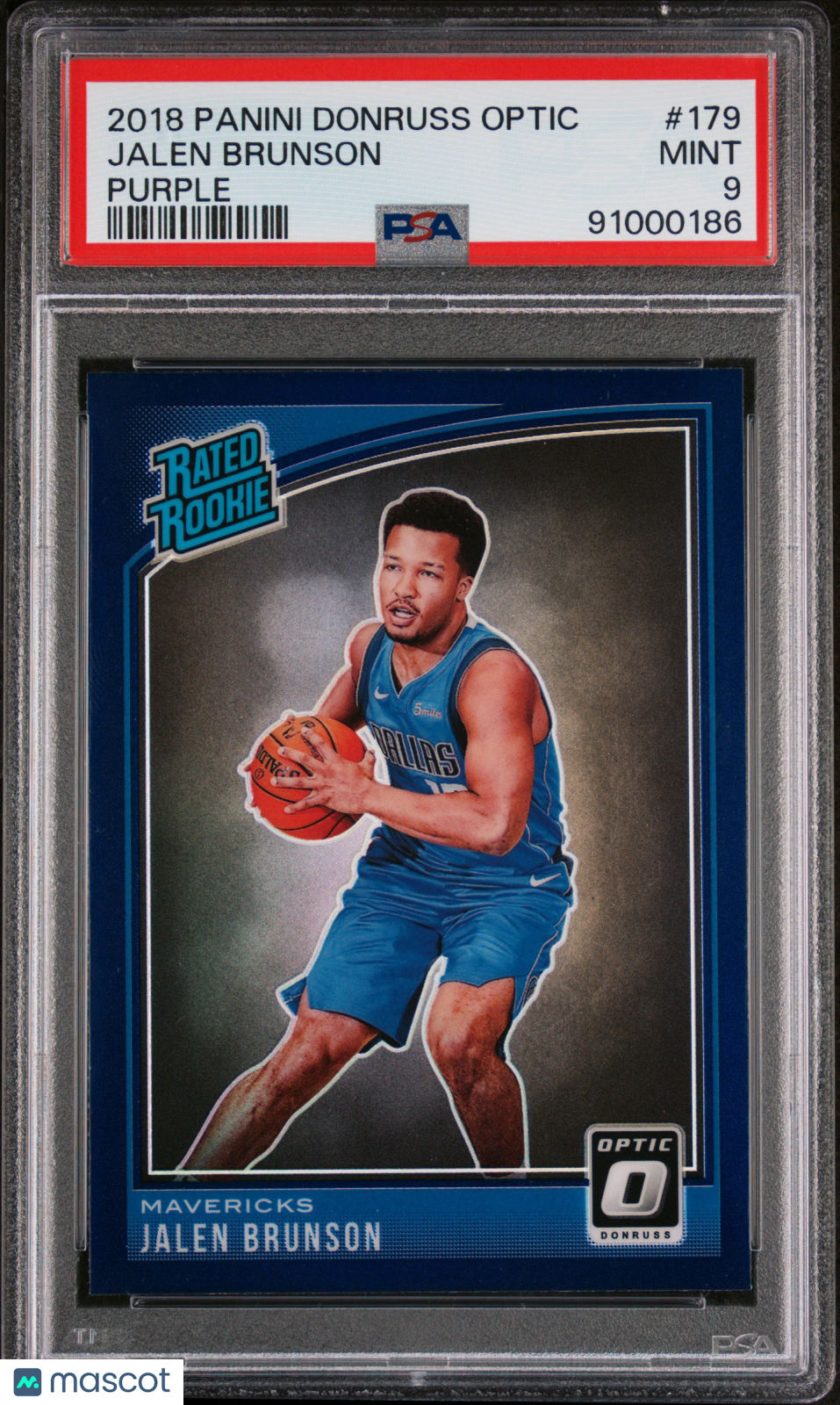 2018 Panini Donruss Optic Jalen Brunson Purple #179 RC PSA 9