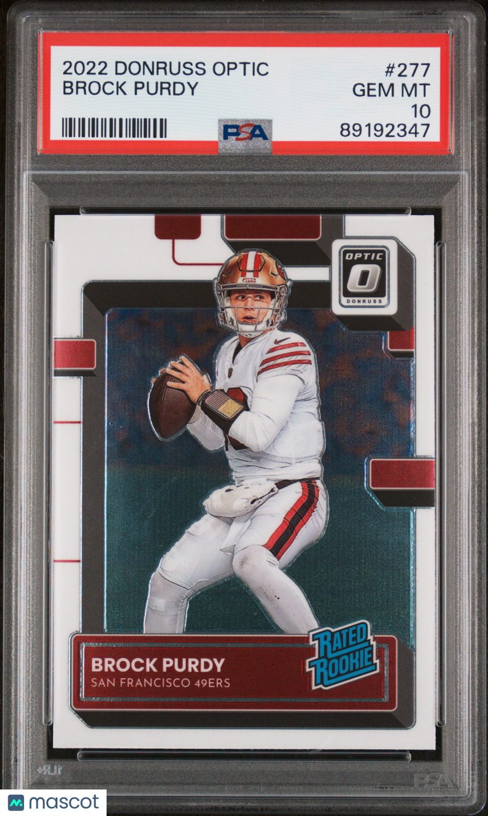 2022 Panini Donruss Optic Brock Purdy #277 PSA 10