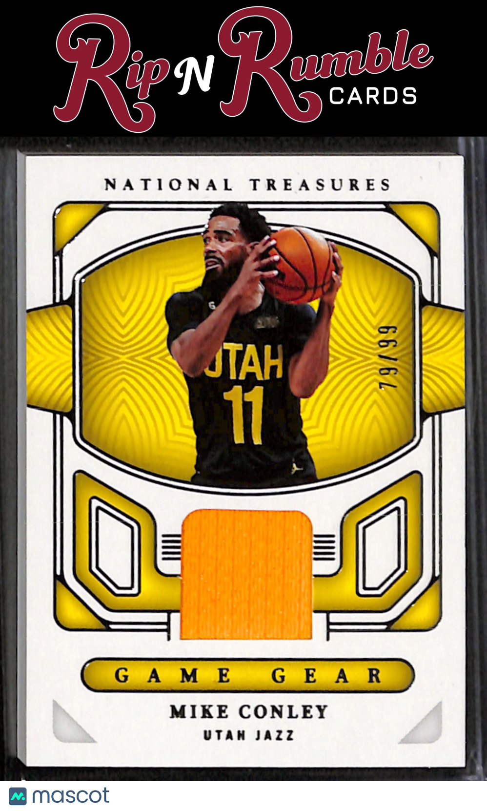 2022-23 National Treasures Mike Conley Game Gear /99 #GG-JCM