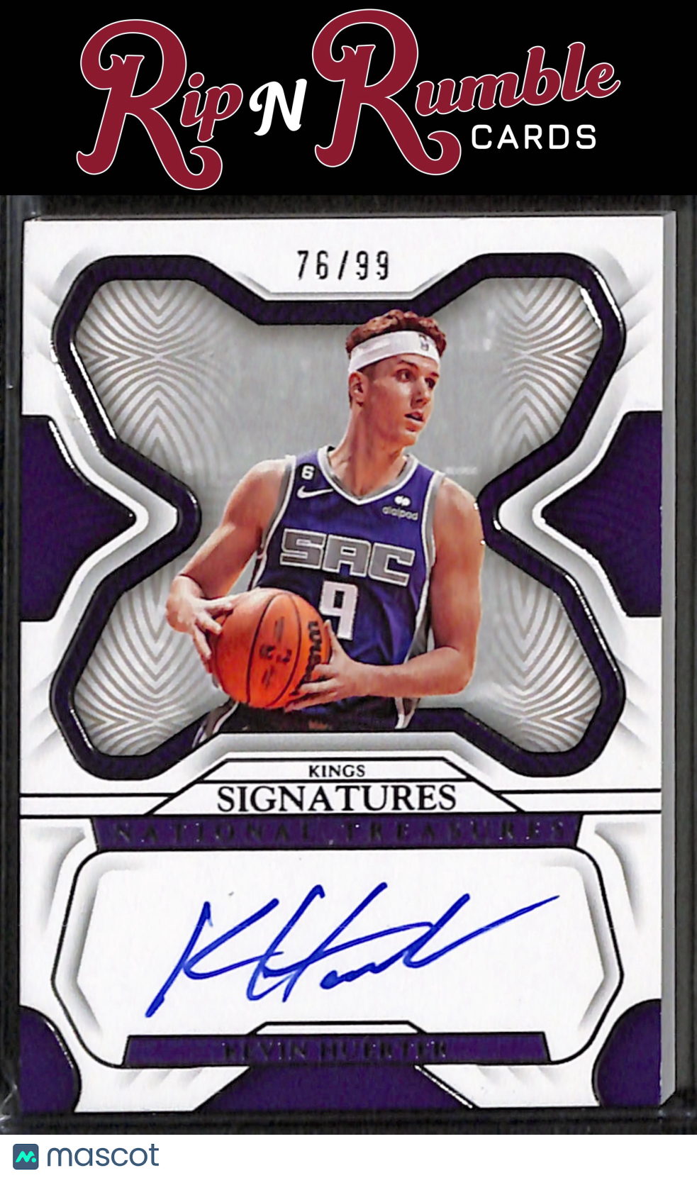 2022-23 National Treasures Kevin Huerter Signatures /99 #S-KVH