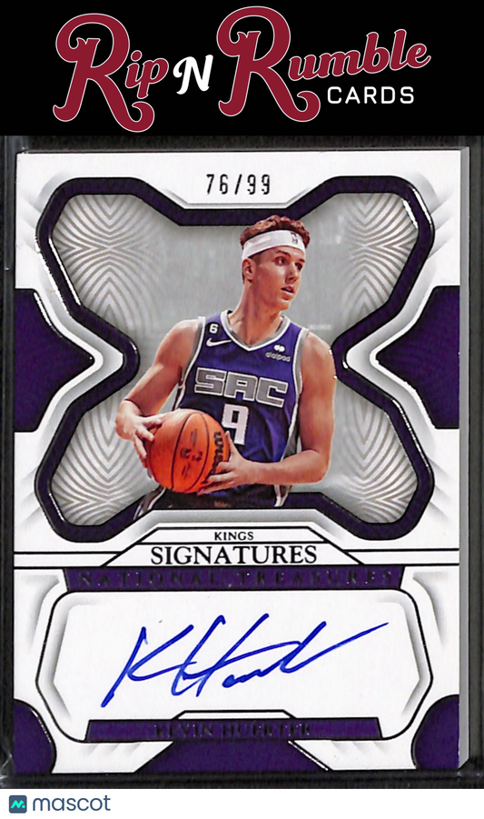 2022-23 National Treasures Kevin Huerter Signatures /99 #S-KVH