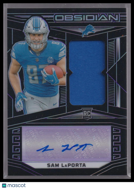 Sam LaPorta 2023 Panini Obsidian Electric Etch Purple /75 #227