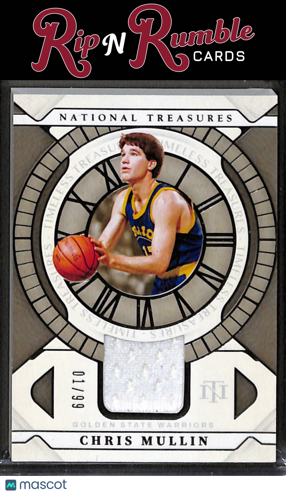 2021-22 National Treasures Chris Mullin Timeless Treasures Materials /99