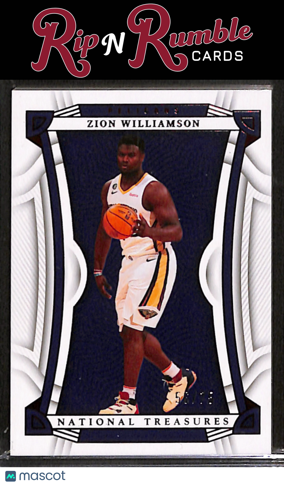 2022-23 National Treasures Zion Williamson Red /75 #69