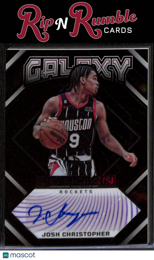 2022-23 Obsidian Josh Christopher Galaxy Ink Electric Etch Purple /75 #GI-JHR