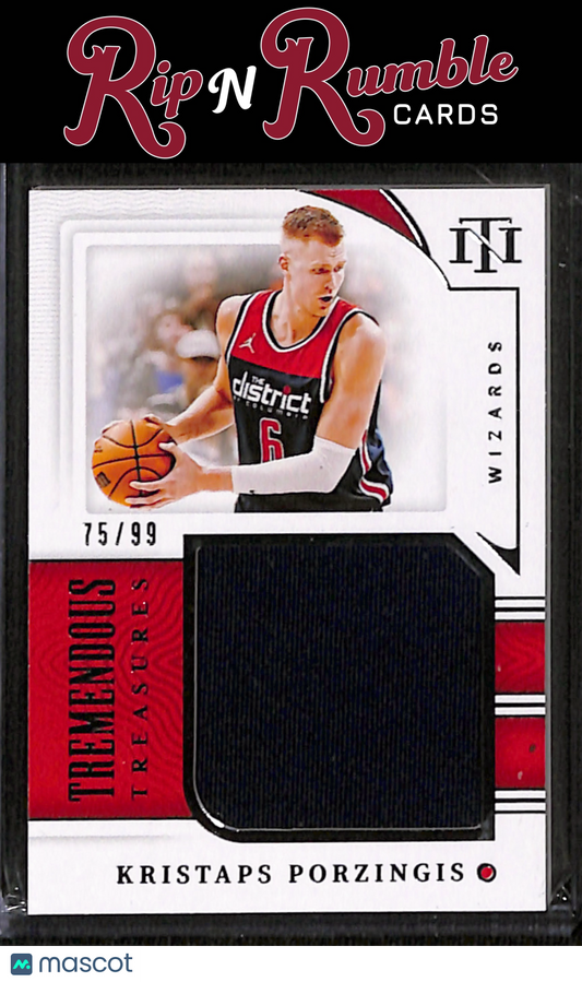 2021-22 Panini National Treasures Kristaps Porzingis Tremendous Treasures /99