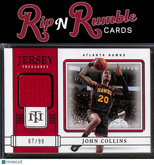 2022-23 Panini National Treasures John Collins Jersey Treasures /99 #JT-LLO