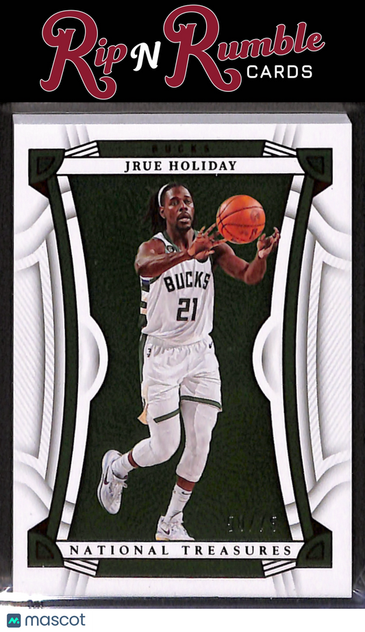 2022-23 National Treasures Jrue Holiday Red /75 #76