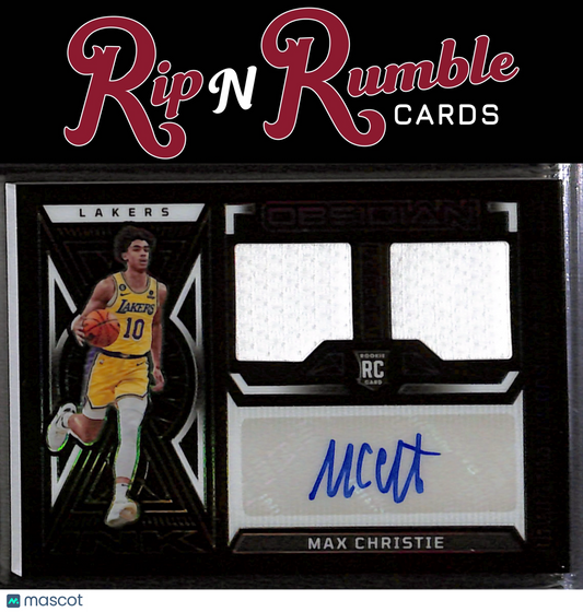 2022-23 Obsidian Max Christie Rookie Jersey Ink /99 #RJI-LMC