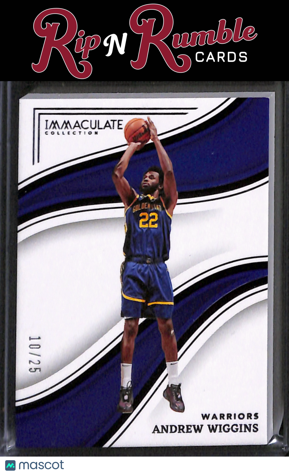 2022-23 Immaculate Collection Andrew Wiggins Blue /25 #42