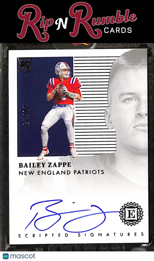 2022 Panini Encased Bailey Zappe Encased Scripted Signatures Gold /25 #SS-BZ