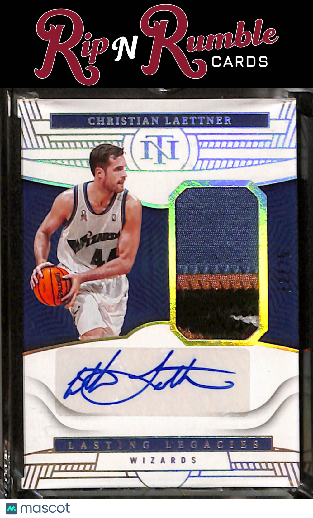 2022-23 National Treasures Christian Laettner Lasting Legacies Prime /25 #LL-CLT