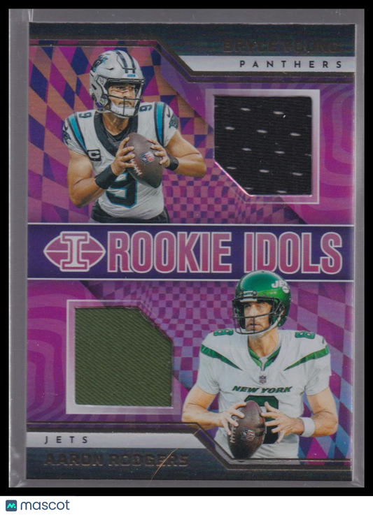 Rodgers Young 2023 Panini Illusions Rookie Idols Dual Memorabilia #RM-YR