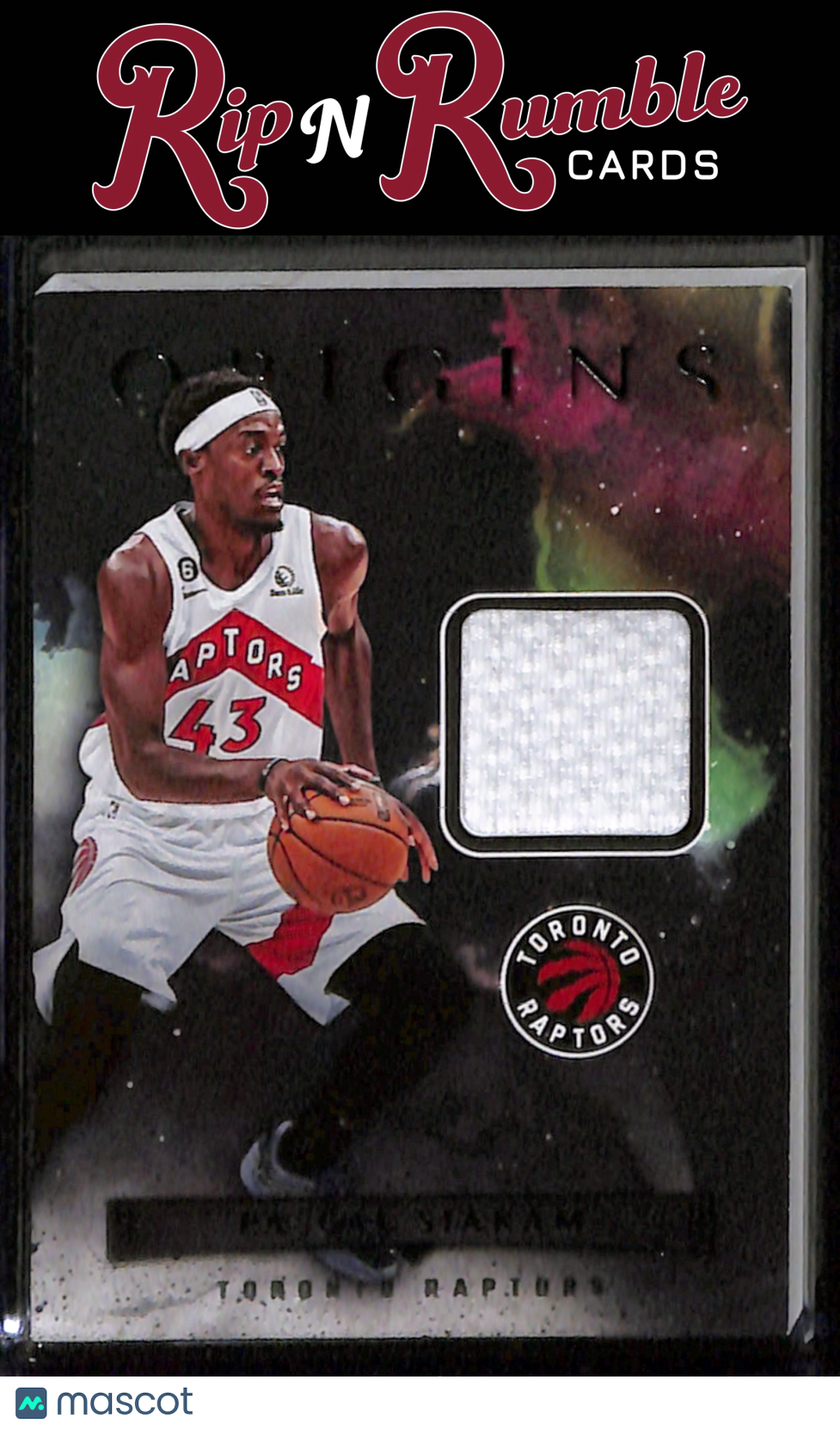 2022-23 Origins Pascal Siakam Origins Memorabilia #OM-PST