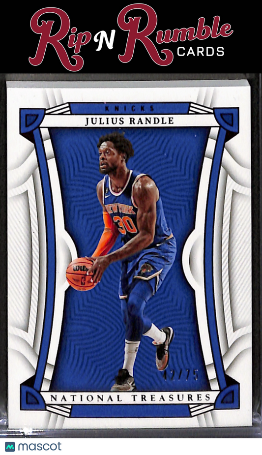 2022-23 National Treasures Julius Randle Red /75 #88