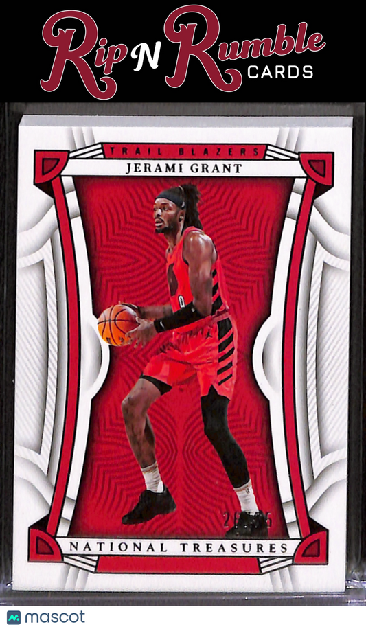 2022-23 National Treasures Jerami Grant Red /75 #98