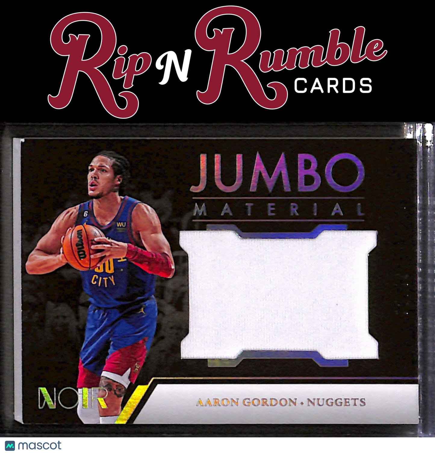 2022-23 Noir Aaron Gordon Jumbo Material /99 #JM-AAG