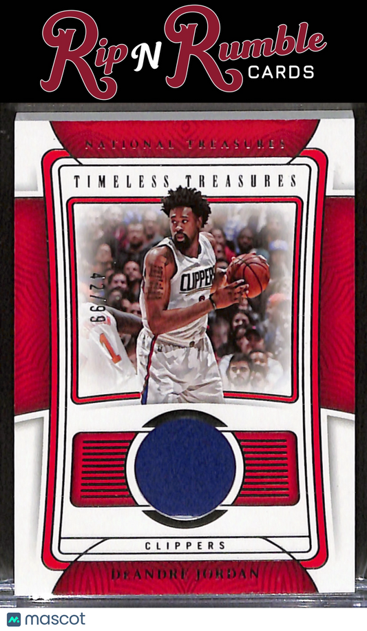 2022-23 National Treasures DeAndre Jordan Timeless Treasures Materials /99