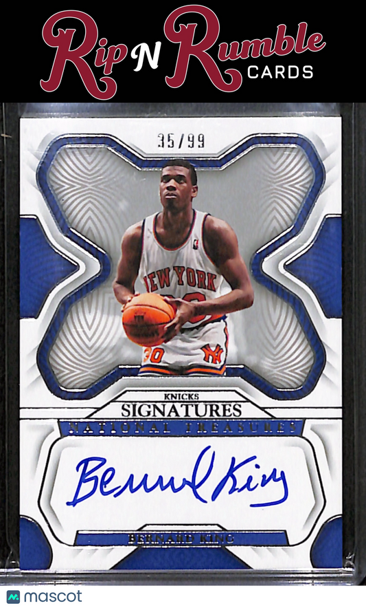 2022-23 Panini National Treasures Bernard King Signatures /99 #S-BKG