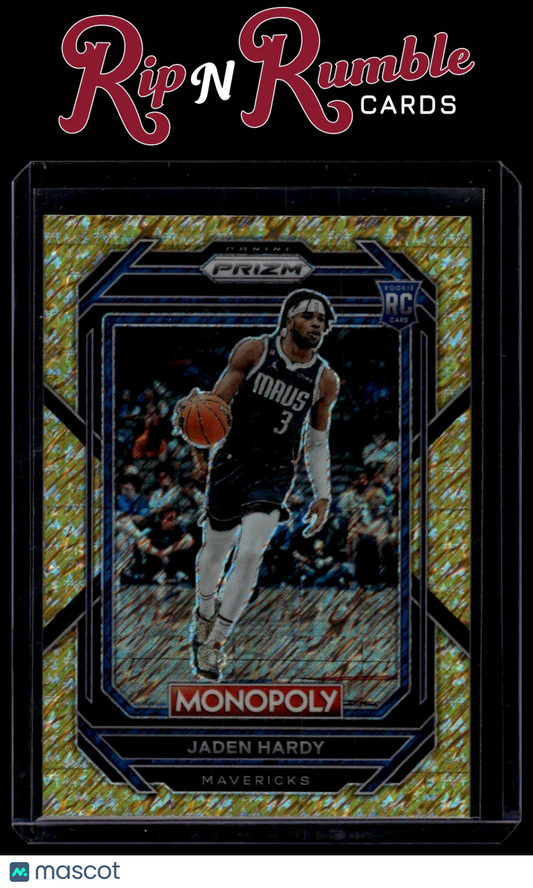 2022-23 Prizm Monopoly Jaden Hardy Gold Money Shimmer /500 #21