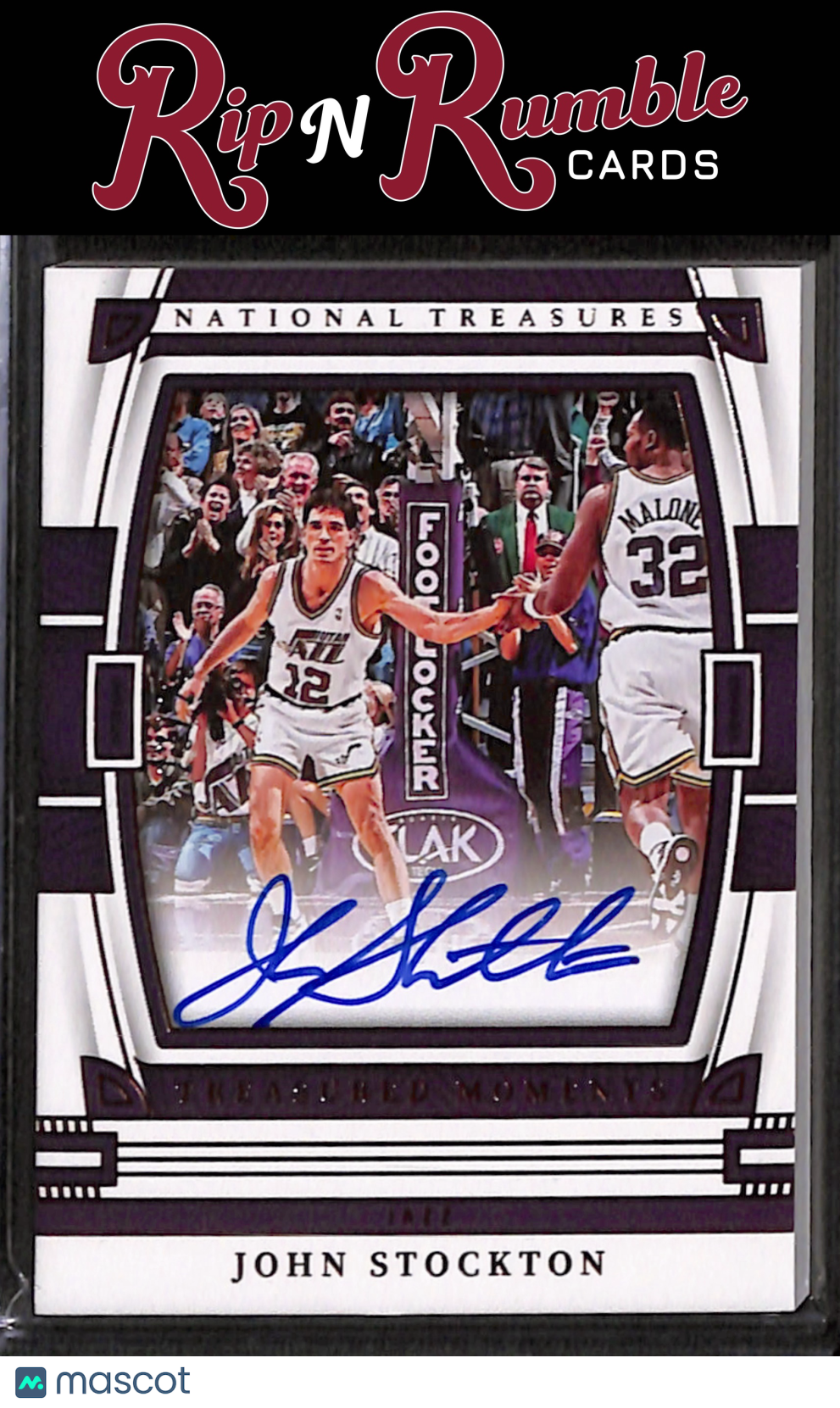 2022-23 National Treasures John Stockton Treasured Moments Bronze /25 #TM-JSK