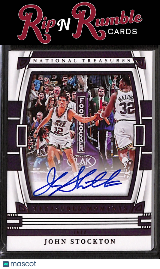 2022-23 National Treasures John Stockton Treasured Moments Bronze /25 #TM-JSK