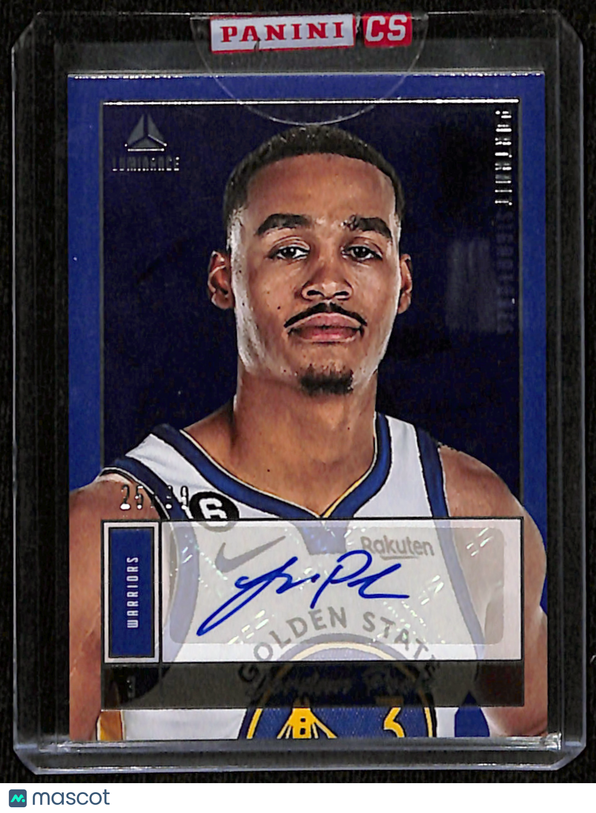 2022-23 Panini Chronicles Jordan Poole Portrait Signatures /99 #PS-JPL