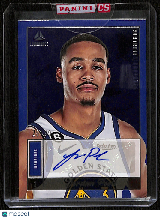 2022-23 Panini Chronicles Jordan Poole Portrait Signatures /99 #PS-JPL