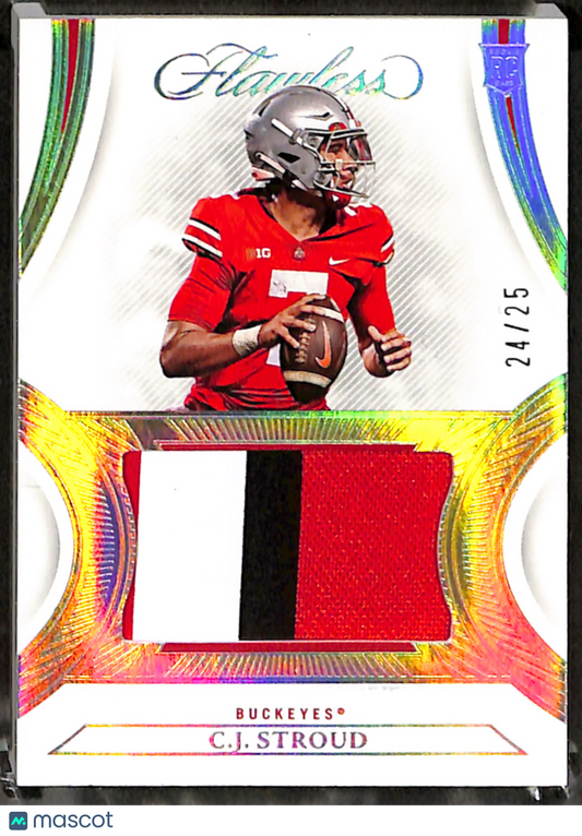 C.J. Stroud 2023 Panini Flawless Collegiate Rookie Patches /25 #RP2