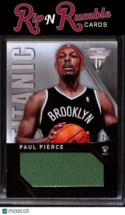 2013-14 Titanium Paul Pierce Titanic Threads Jumbo /299 #67